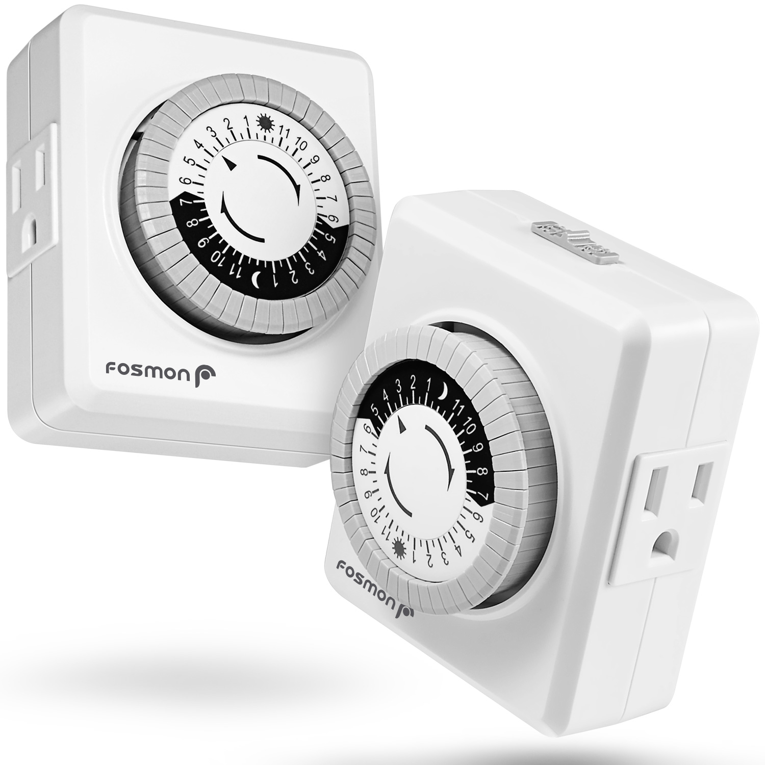 Fosmon Mechanical Indoor/Outdoor Outlet Timers: Starting at $4.50 + FS