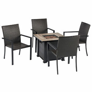 Leisure Classics Harbor Springs 50000 BTU 5 Piece Outdoor Tile Top Fire Pit Set $289.99 + Free Shipping