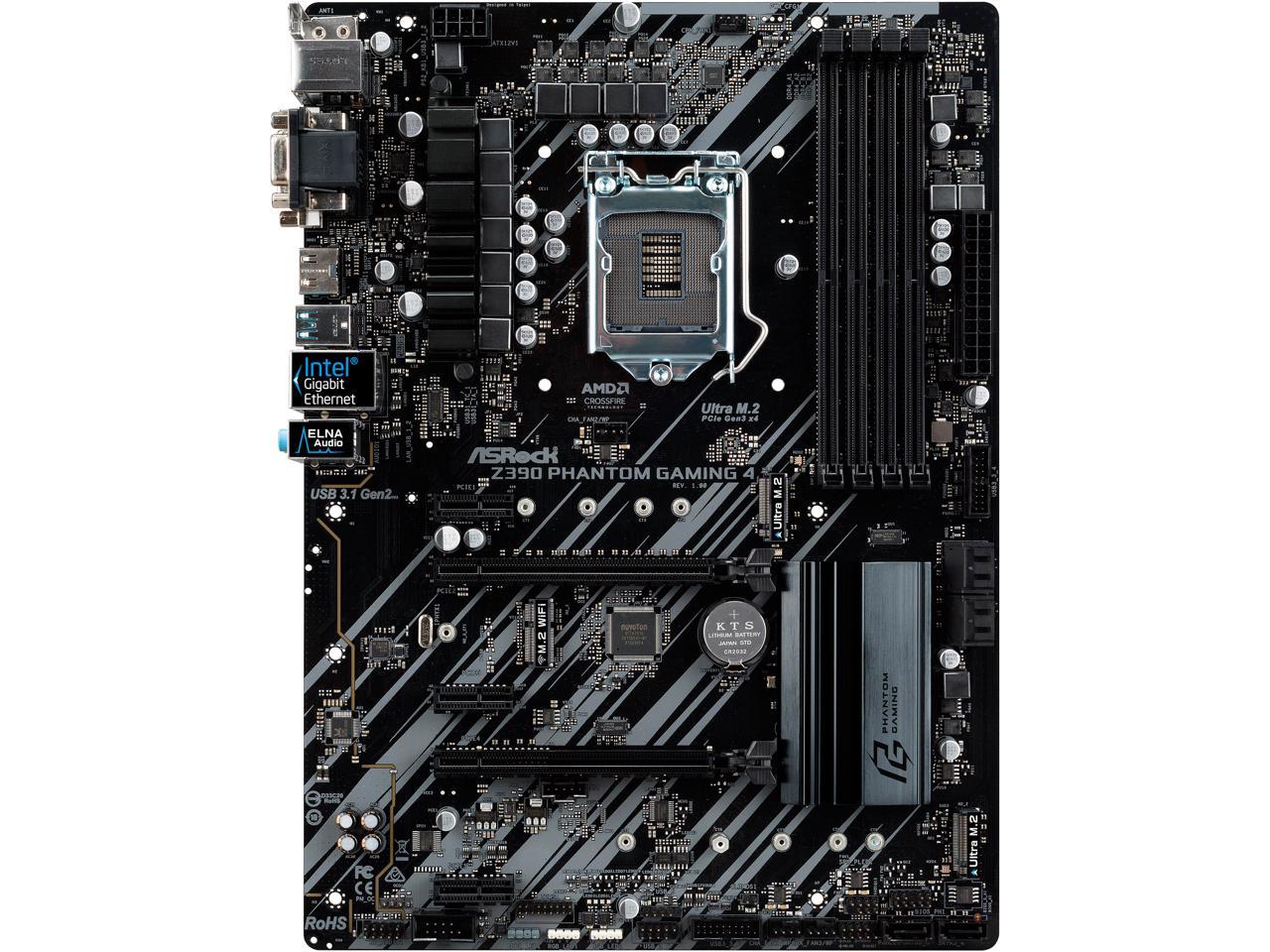 ASRock Z390 Phantom Gaming 4 LGA 1151 (300 Series) ATX Intel Motherboard - $99.99 + FS