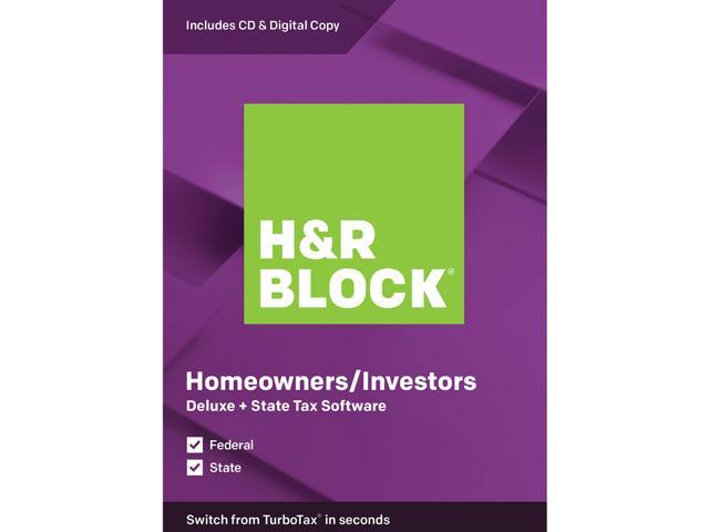 H&R BLOCK Tax Software Deluxe + State 2019 - $17.99 AC & More