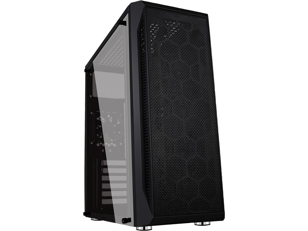DIYPC DIY-S07-BK Black USB 3.0 ATX Mid Tower Computer Case - $37 Shipped