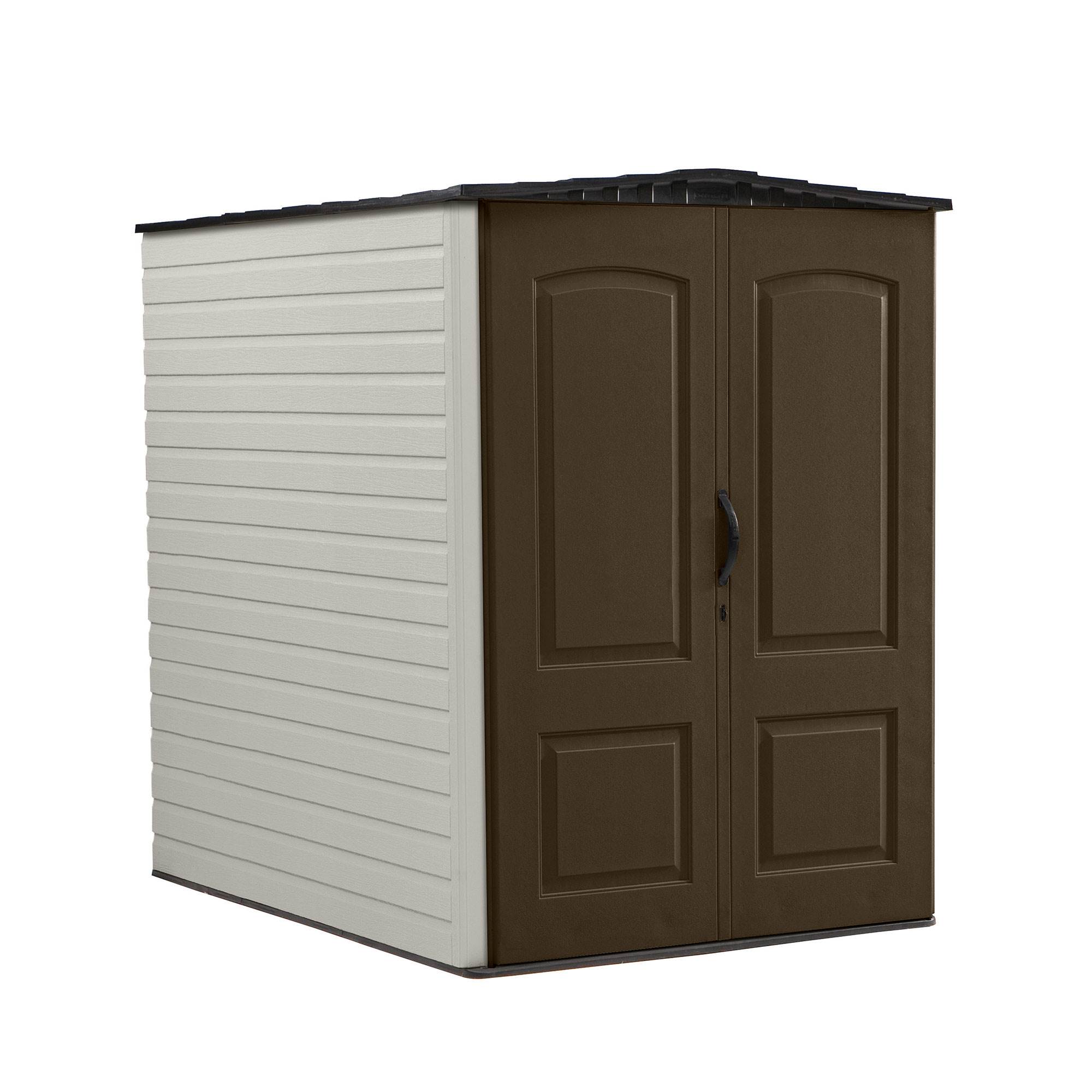 Rubbermaid 5x6 Ft Outdoor Garden Tool Vertical Storage Shed & Shelf Accessories $479.99