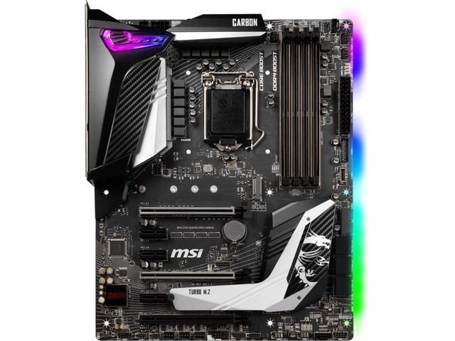 MSI MPG Z390 GAMING PRO CARBON LGA 1151 (300 Series) ATX Intel Motherboard - $159.99 AR + FS