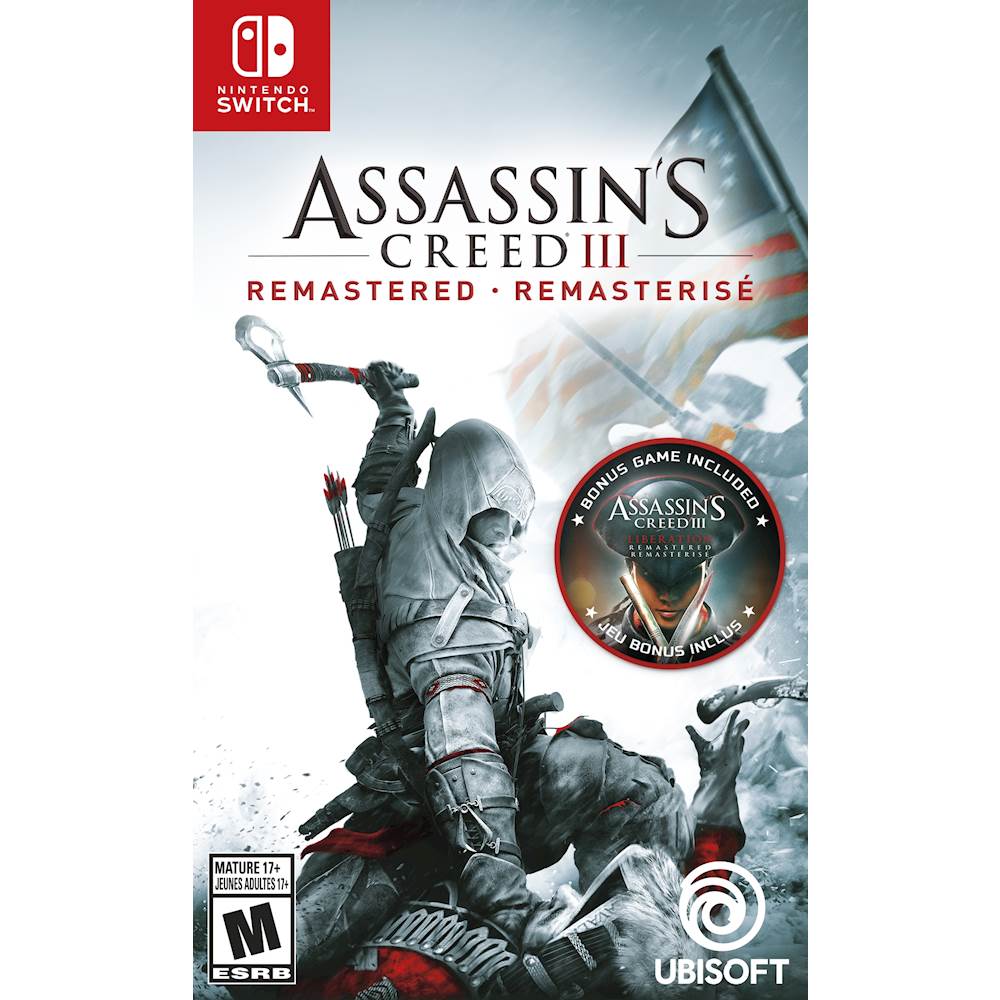 Assassin's Creed III Remastered Edition - Nintendo Switch for $19.99 + Free Store Pickup