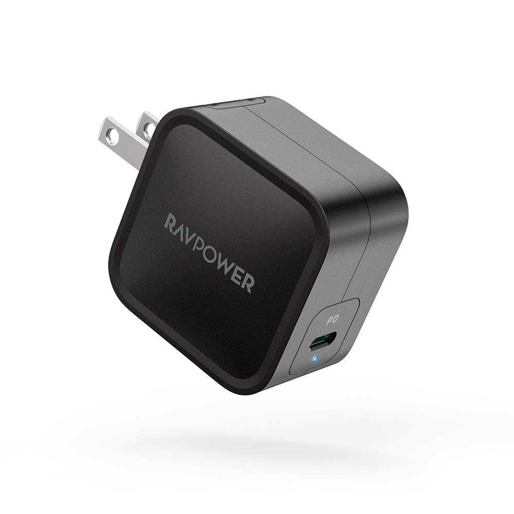 RAVPower 61W Wall Charger PD 3.0 [GaN Tech] with Type C $23.99 AC + FSSS