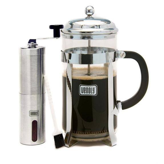 Venoly 8-Cup French Press Coffee Maker with Burr Grinder $14.99 + FS