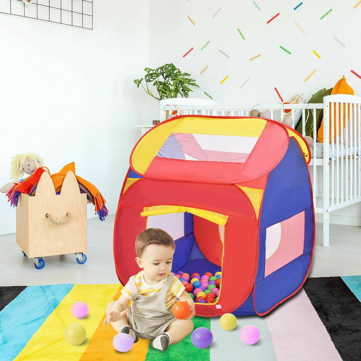 Costway Portable Kid Play House Toy Tent with 100 Balls for $34.95 + Free Shipping