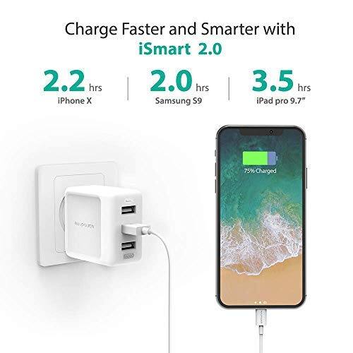 RAVPower USB Wall Charger 3-Port 30W $8.99 AC + FSSS