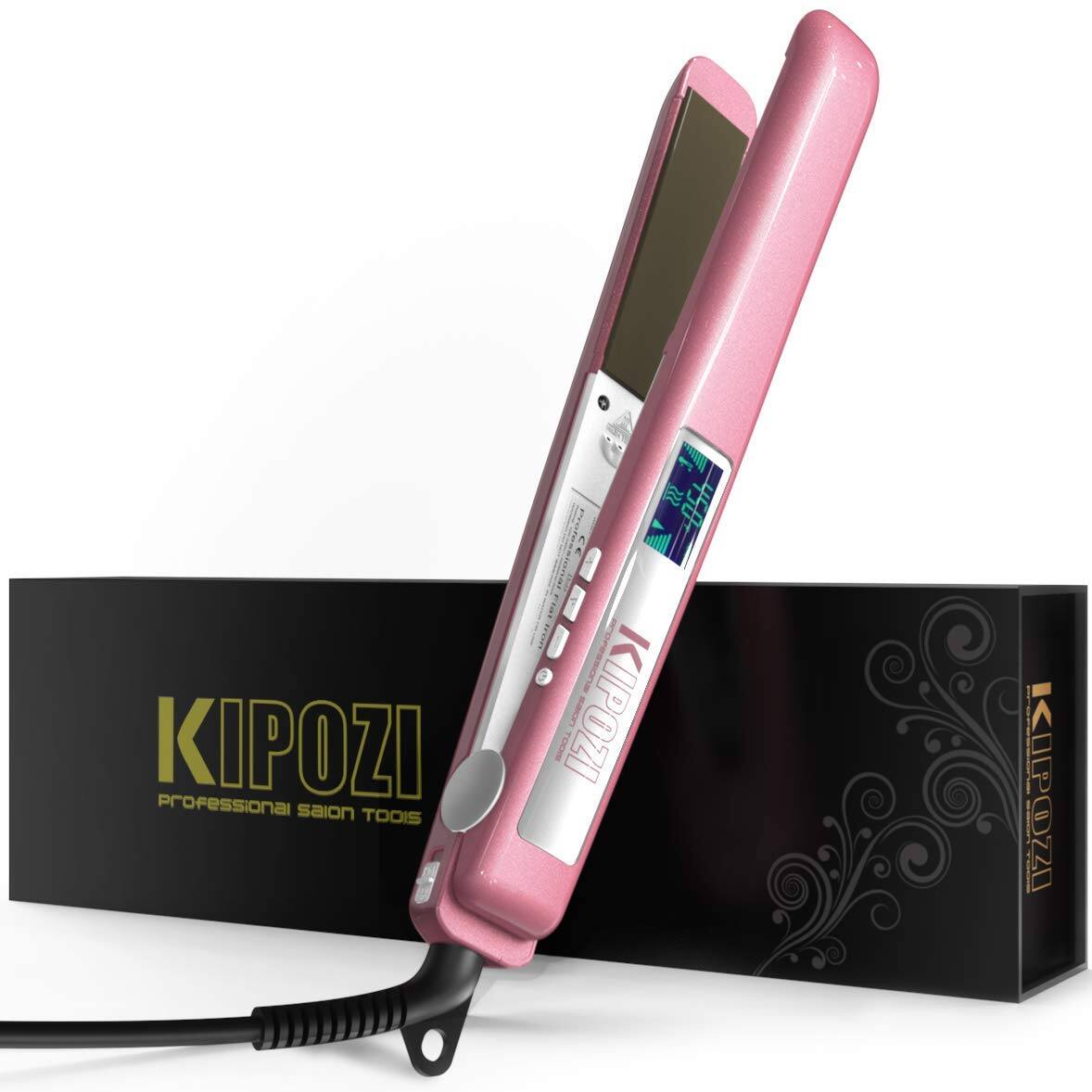KIPOZI Hair Straightener with Adjustable Temperature Suitable $20.24 AC + FSSS