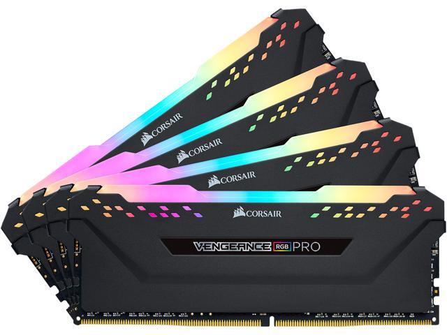 CORSAIR Vengeance RGB Pro 32GB (4 x 8GB) 288-Pin DDR4 DRAM DDR4 3200 (PC4 25600) Desktop Memory for $189.99 + FS