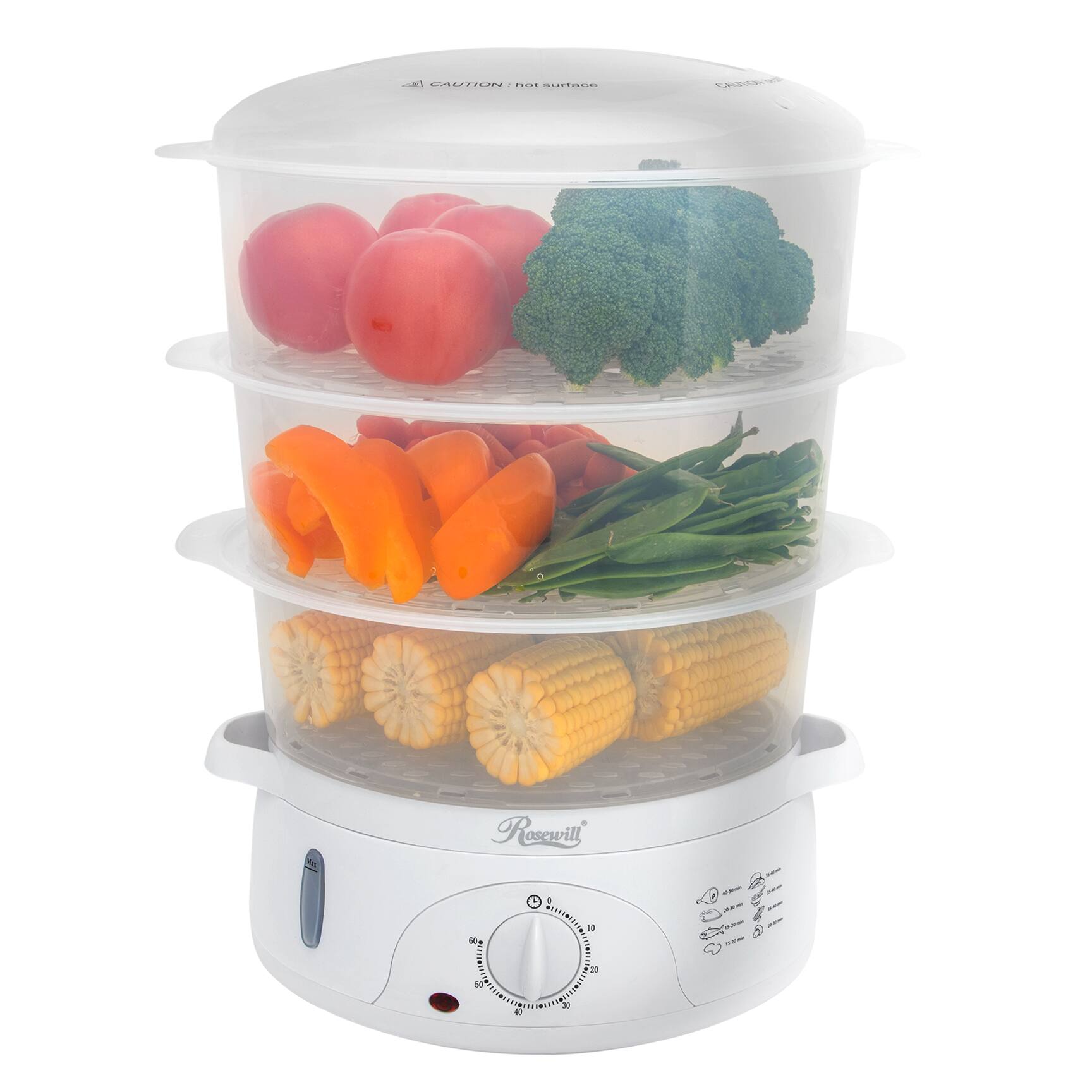 Rosewill 3-Tray Electric Food Steamer for $29.99 + Free Shipping