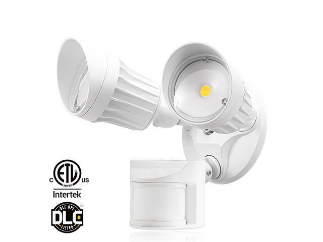 LEONLITE Outdoor 20W Dual-Head LED Security Light 5000K - $28 & More + FS