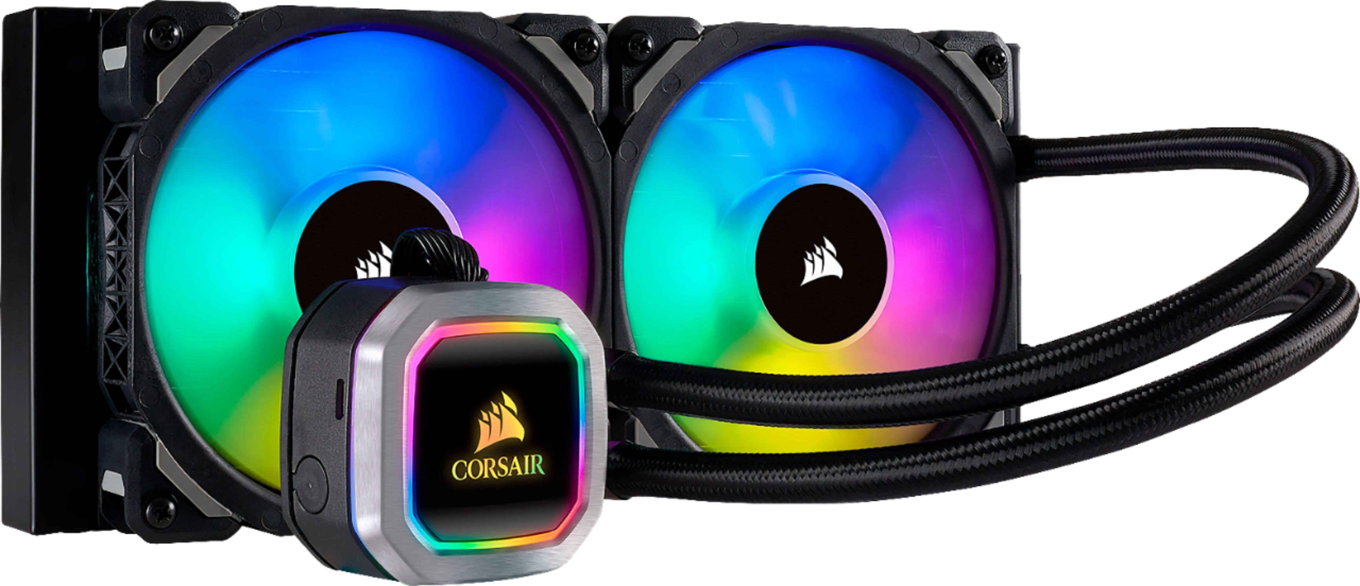 CORSAIR Hydro Series H100i RGB Platinum 120mm Processor Liquid Cooling System (Black/Silver) - $139.99 + FS