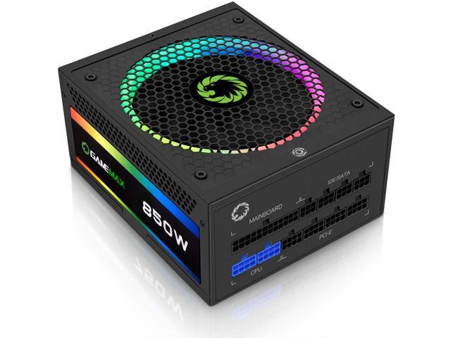 GAMEMAX ATX Power Supply 850W Fully Modular 80+ Gold Certified with Addressable RGB Light for $139.99 + FS