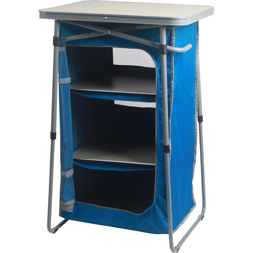 Ozark Trail 3-Shelf Collapsible Cabinet with Table Top for $32.00 + FS