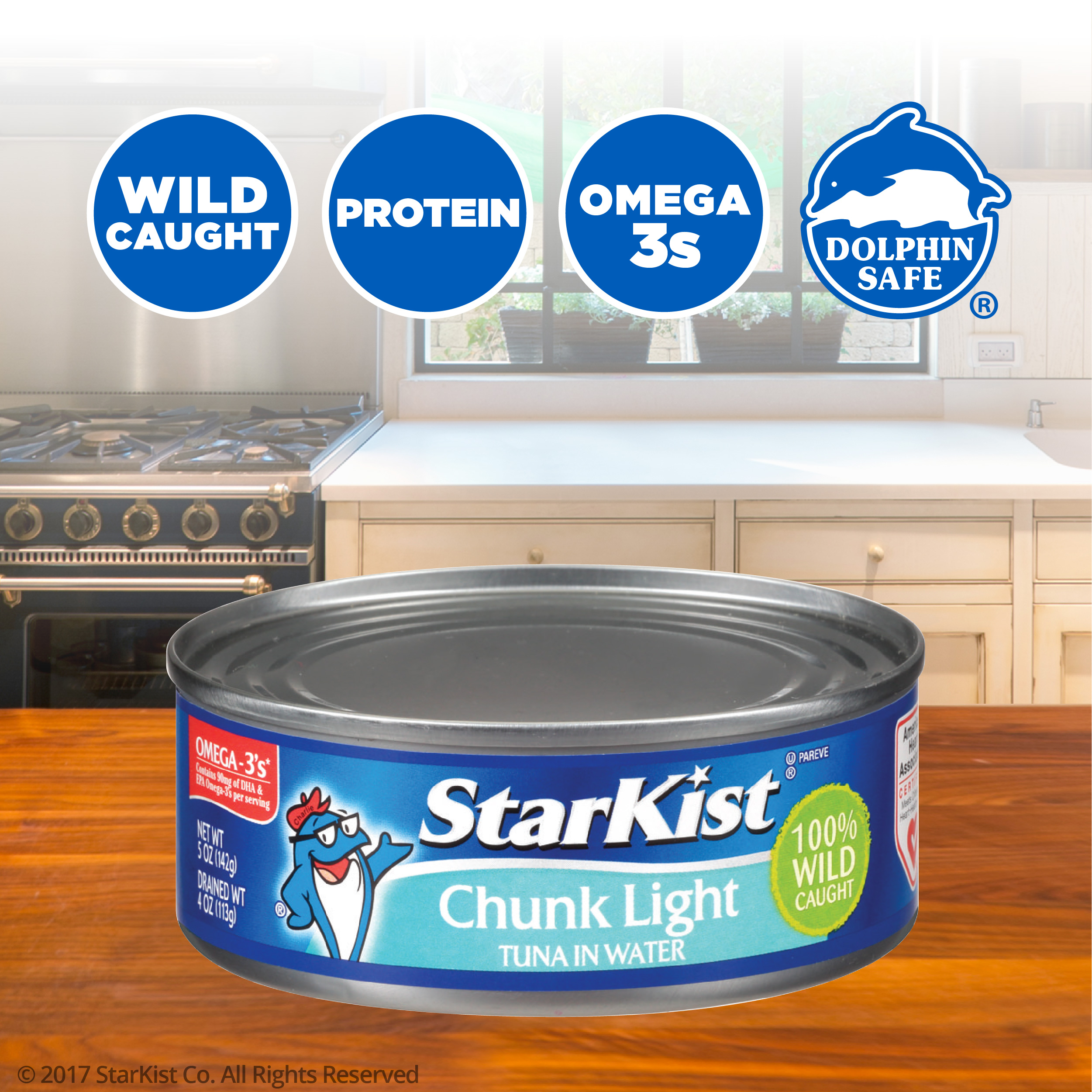 StarKist Chunk Light Tuna in Water 5 oz Can (Pack of 8) for $6.28 + FSSS
