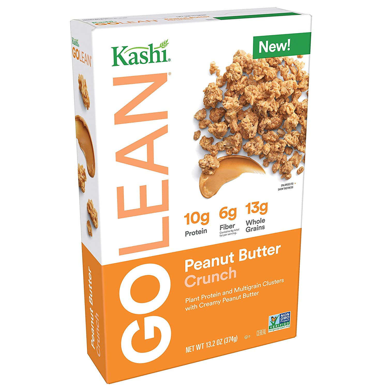Kashi GO Peanut Butter Crunch Cereal - Vegan | Non-GMO | 13.2 Ounce for $2.54 w/ S&S + FS