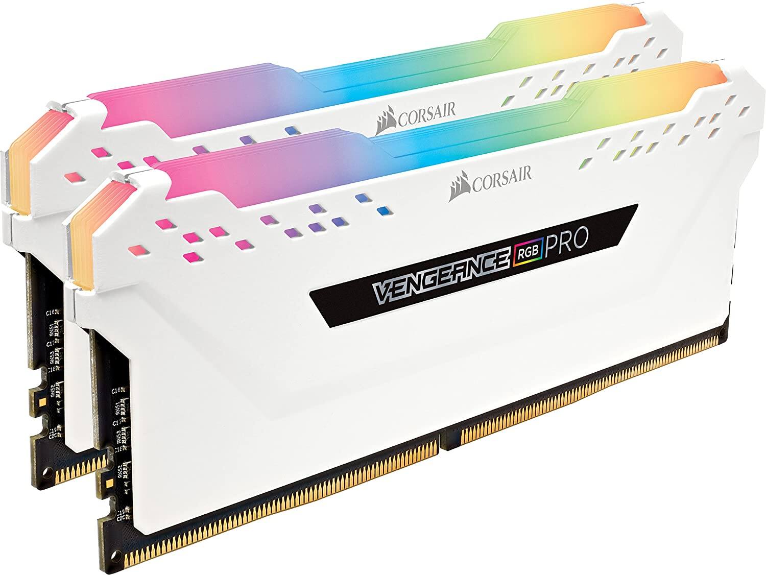 CORSAIR VENGEANCE RGB PRO 16GB (2x8GB) DDR4 3200MHz C16 LED Desktop Memory (White) - $84.99 + FS