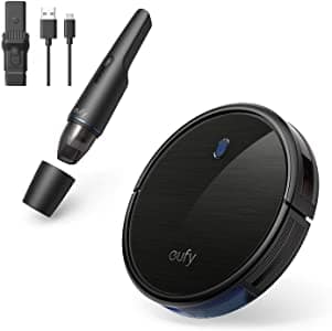 eufy BoostIQ RoboVac 11S (Slim) Robot Vacuum bundle with HomeVac H11 Cordless Handheld Vacuum Cleaner $199.99