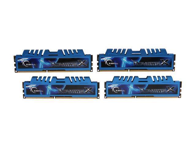 G.SKILL Ripjaws X Series 32GB (4 x 8GB) DDR3 1600 Desktop Memory - $139.95 + FS