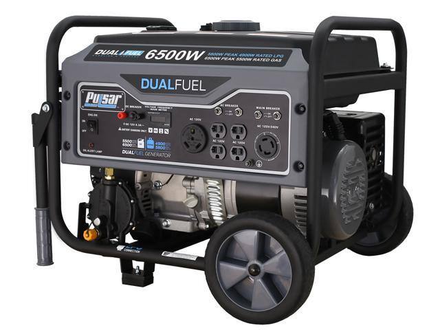 Pulsar G65BN Portable Gas/LPG Dual Fuel Generator - 5500 Rated Watts & 6500 Peak Watts - $549.99 + FS
