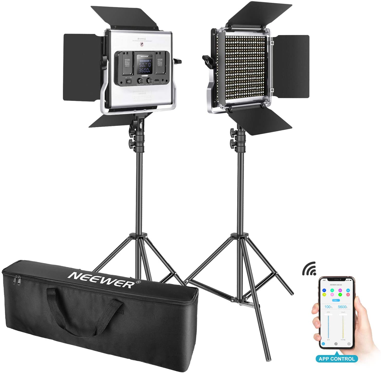 Neewer 660 LED Video Light w/ App Control (2-Pack) - $129.99 AC + FSSS