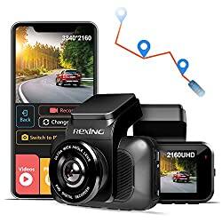 REXING V5 Dash Cam Premium 4K Modular Capabilities 3840x2160@30fps UHD WiFi GPS Car Camera Recorder Sony IMX335 Night Vision, Loop Record, Parking Monitor For $139.99 +FS