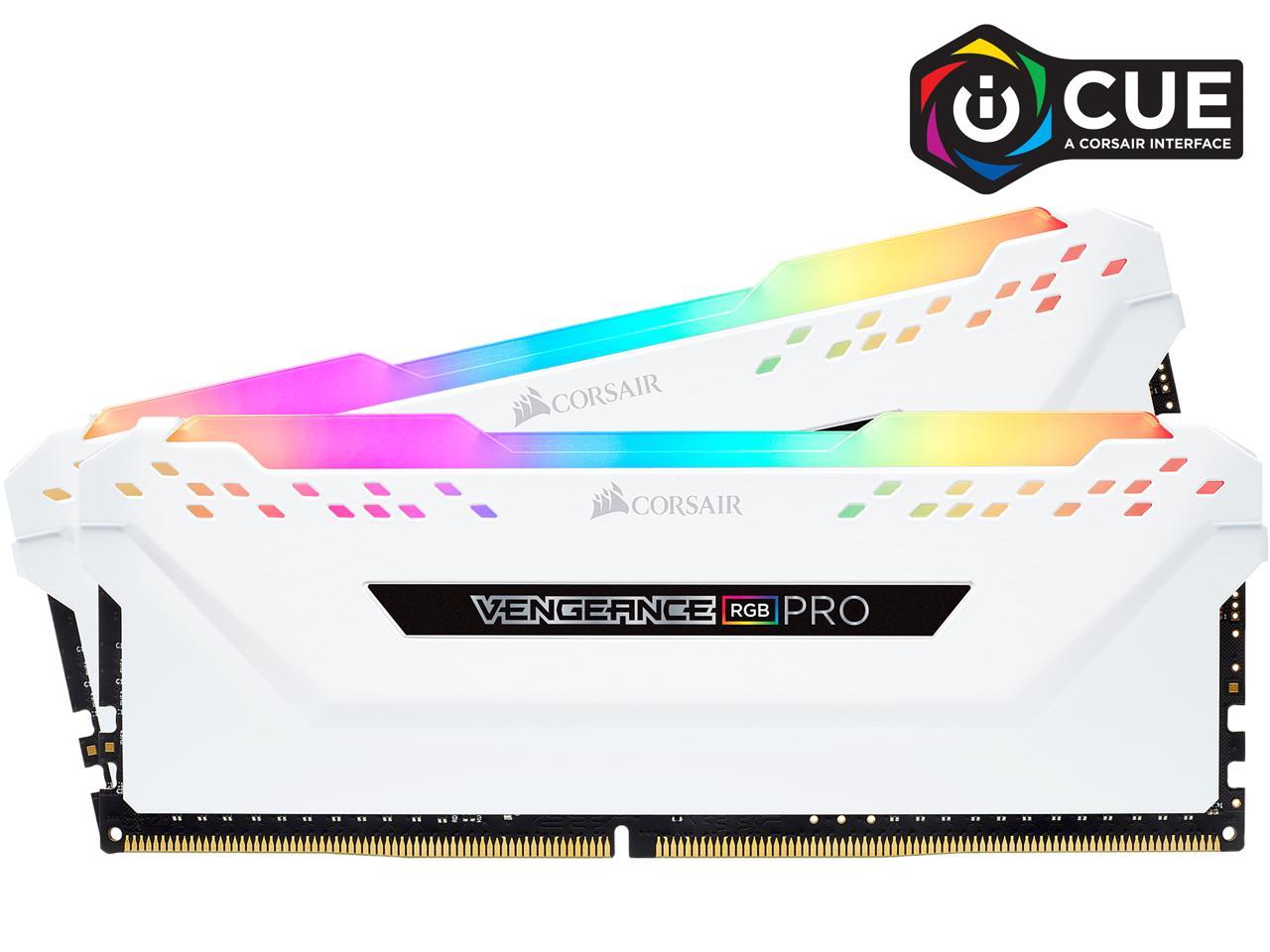 CORSAIR Vengeance RGB Pro 16GB (2 x 8GB) 288-Pin DDR4 DRAM DDR4 3200 (PC4 25600) Desktop Memory for $76.99 AC + FSSS