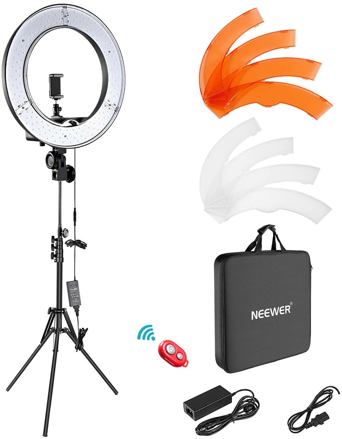 Neewer 18" LED Ring Light Full Kit - $56.00 AC + FSSS