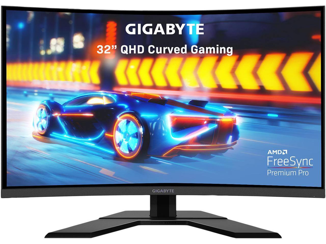 GIGABYTE G32QC 32" 165Hz 1440P Curved Gaming Monitor, 2560 x 1440 VA 1500R Display, 1ms(MPRT), 94% DCI-P3 + $20 NE gift card for $349.99 + FS