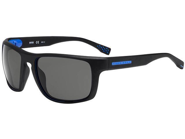 Hugo Boss Polarized Men's Black Sport Wrap Sunglasses - $40 + FS