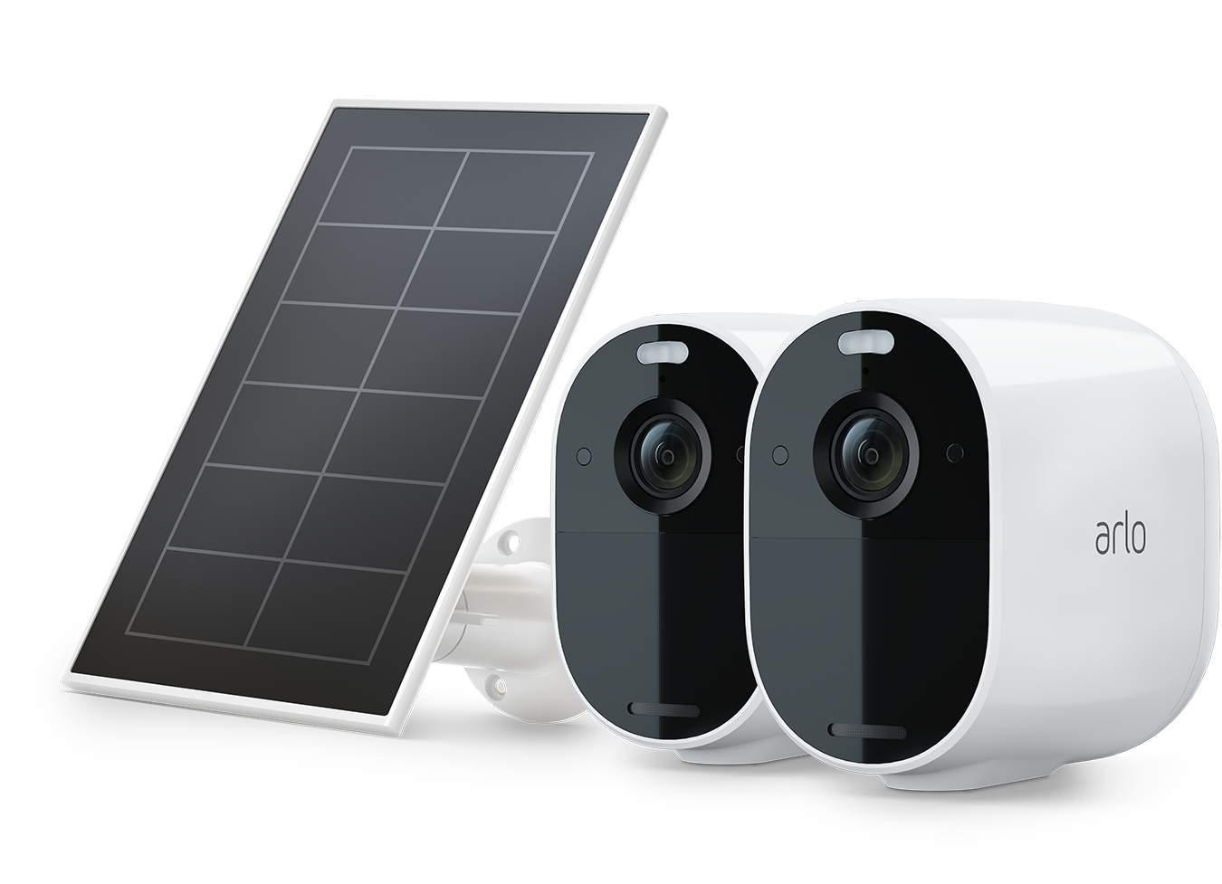 2-Pack Arlo Essential 1080p Wireless Security Cameras with Solar Panel for $179.99 + Free Shipping