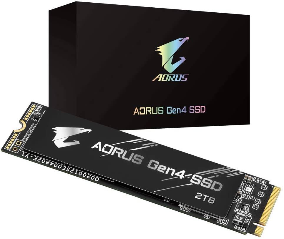 Gigabyte AORUS NVMe Gen4 M.2 2TB PCI-Express 4.0 Interface High Performance Gaming, 3D TLC NAND, External DDR Cache Buffer, SSD GP-AG42TB $349.99 + FSSS
