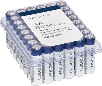 Insignia AA or AAA Batteries (48-Pack) $12