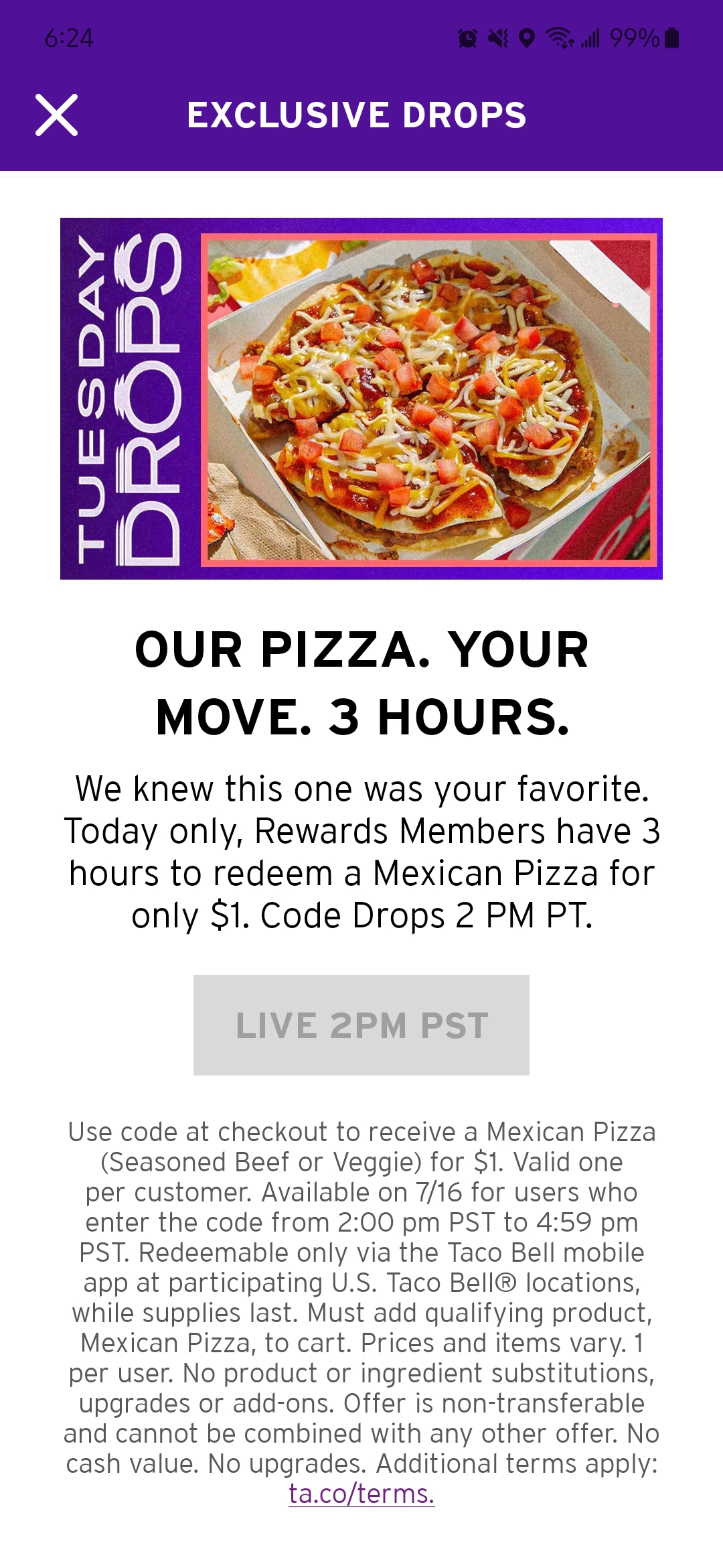 Pizza temptations coupon discount