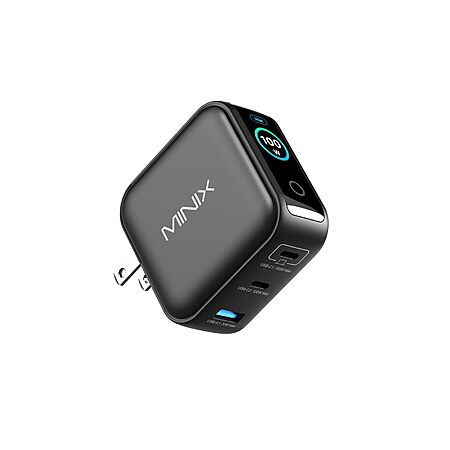 MINIX 100W USB C Charger, 3 Port GaN Charger with Smart Display and Touch Control, Powerful 100W Fast Charging (NEO P3 Pro) $43.11 + Free Shipping