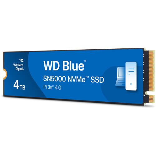 4TB WD Blue SN5000 PCIe Gen 4x4 M.2 2280 NVMe 2.0 SSD, 5500/5000 MB/s R/W Speed @ $199.99 + F/S
