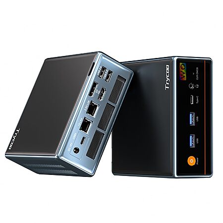 Trycoo Mini PC: Ryzen 5 7640HS, 32GB DDR5, 1TB SSD, Radeon 760M, Win 11 Pro