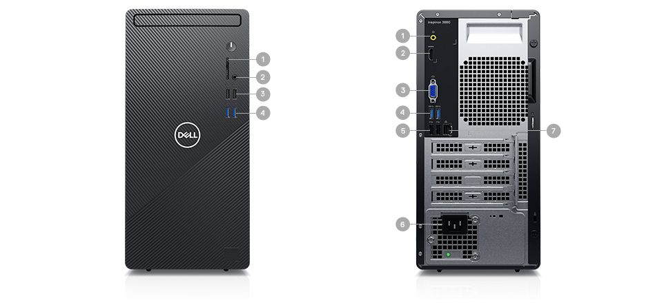 Dell Inspiron 3880 Desktop: i5-10400, 12GB DDR4, 256GB PCIe SSD, 1TB HDD, Win10 Pro @ $585 + F/S