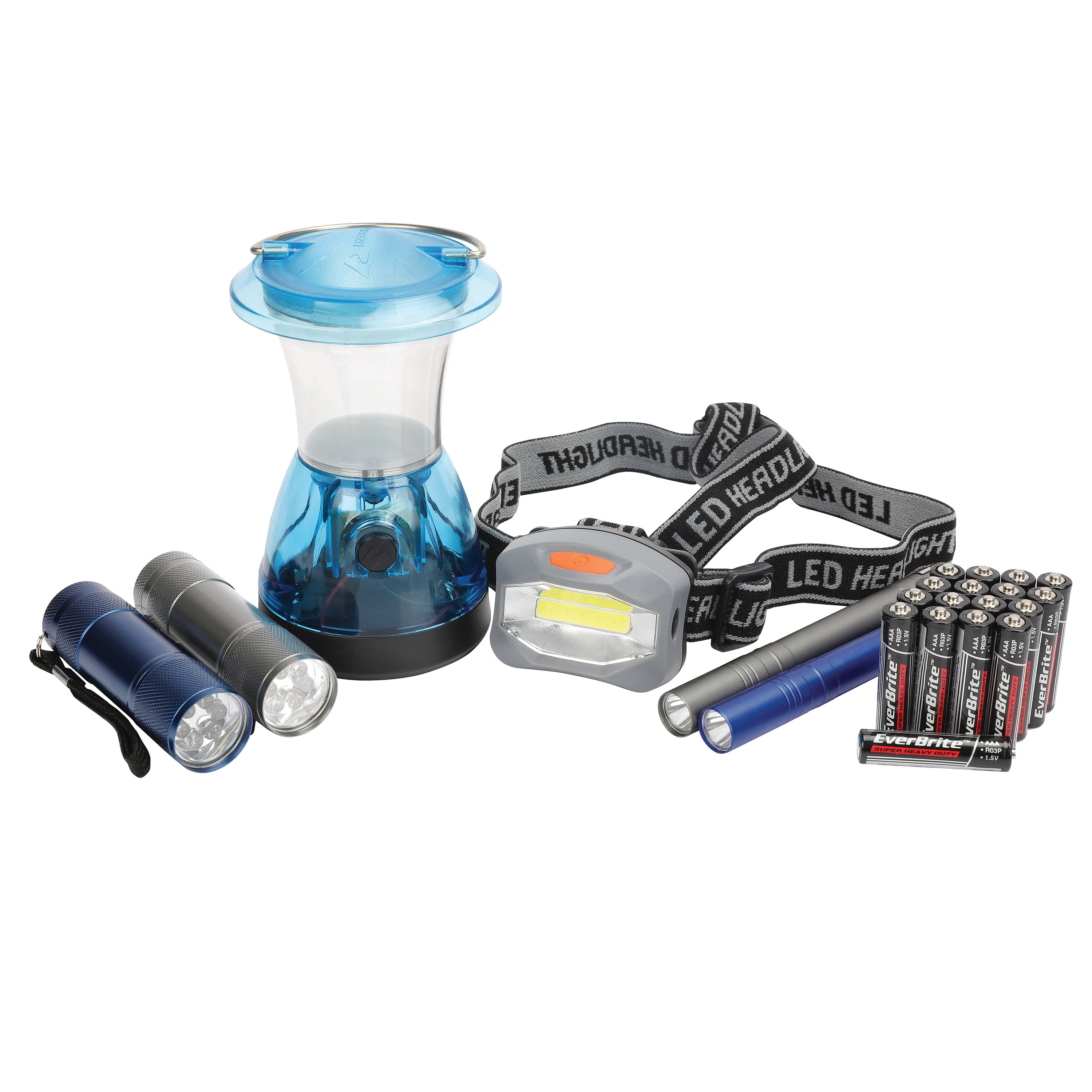 6-Pc Ozark Trail Light Set (2x Flashlight, 2x Penlight, Headlamp + Lantern) $9.82
