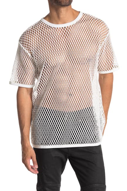 Nordstrom Rack: Burberry Diamond Mesh Knit Short Sleeve Men's Top $229.97