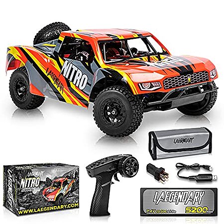 LAEGENDARY RC Cars - 4x4 Nitro Offroad Short Course RC Truck for Adults ...