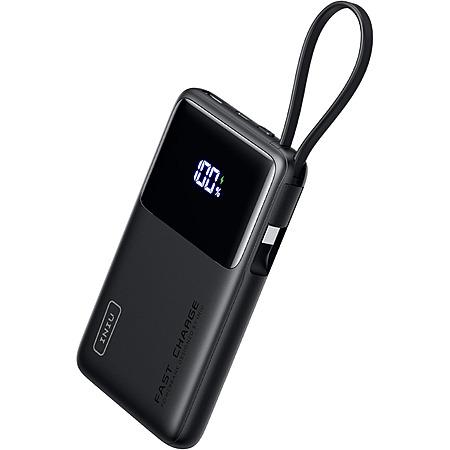 INIU 45W Slimmest 10000mAh USB C in & out Power Bank with build in USB-C Cable $14.30 + Free Shipping w/ Prime or on $35+