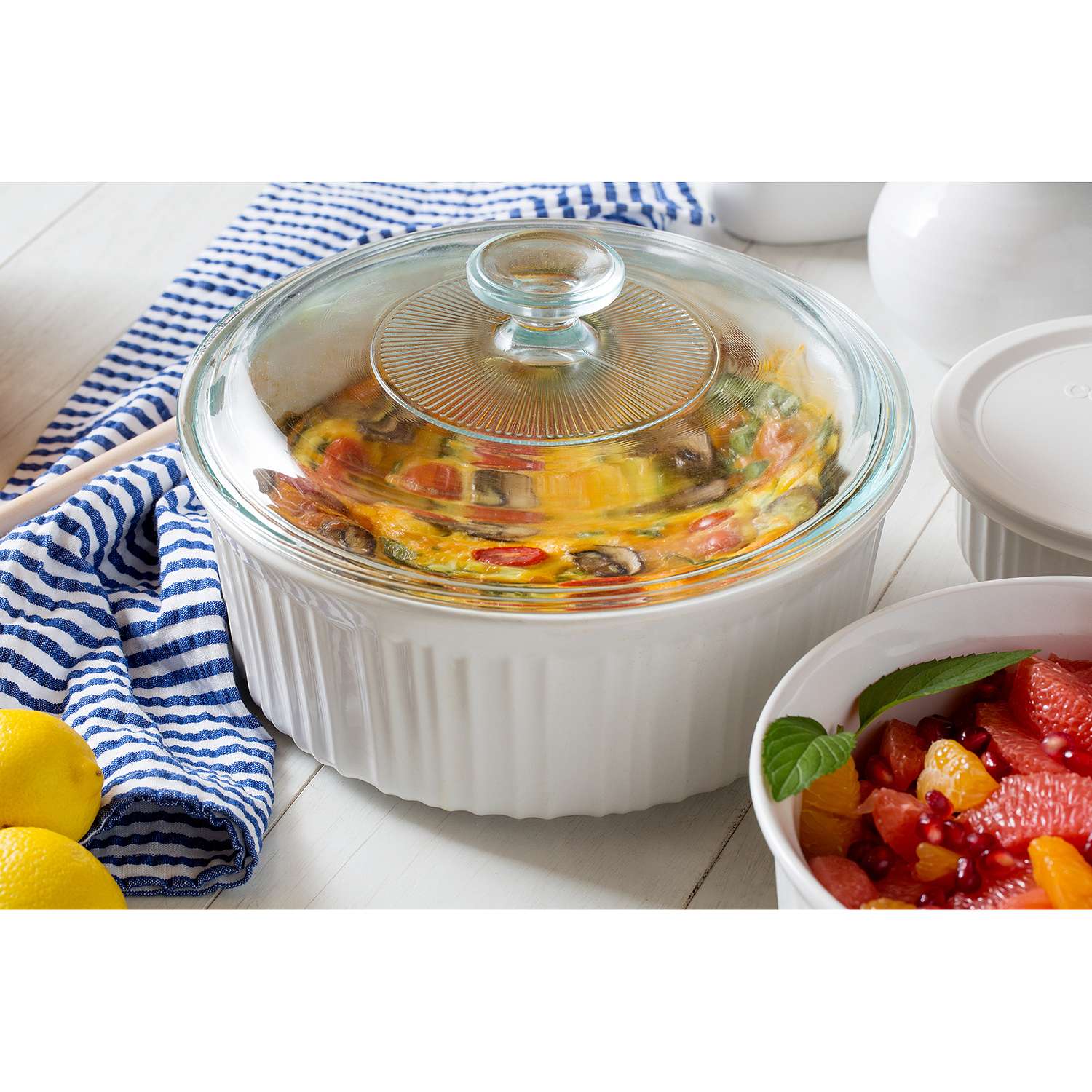 11 Piece CorningWare French White Serveware Set 31.99 F S on Orders 49