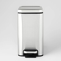 10L Brightroom Stainless Slim Step Trash Can (Black, Silver) $13.60 + Free Shipping w/ Target 360, Circle Card, or on $35+