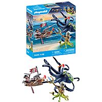 Prime: 44-Piece Playmobil Pirates: Battle With The Giant Octopus Building Set $11.99 + Free Shipping