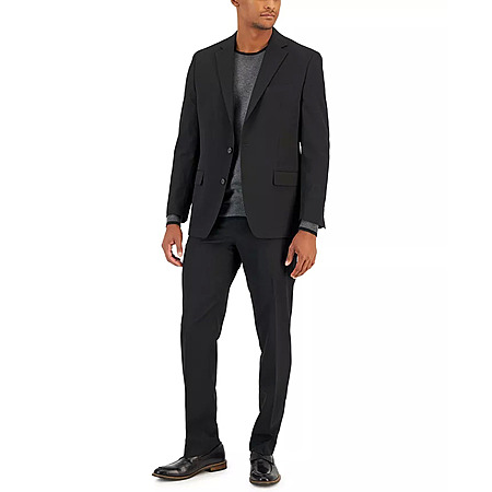 Van Heusen Men's Flex Plain Slim Fit Suits Black Size 38