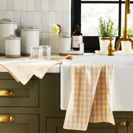Hearth & Hand with Magnolia Modern Rim Stoneware Kitchen Sink Caddy ...