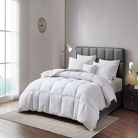 Martha Stewart White Goose Feather & Down Fiber Comforter (Queen, 233 TC) $32.99, King $38.99 + F/S on Orders $49+