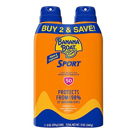 2-Pack Banana Boat Sport Sunscreen for $10.63